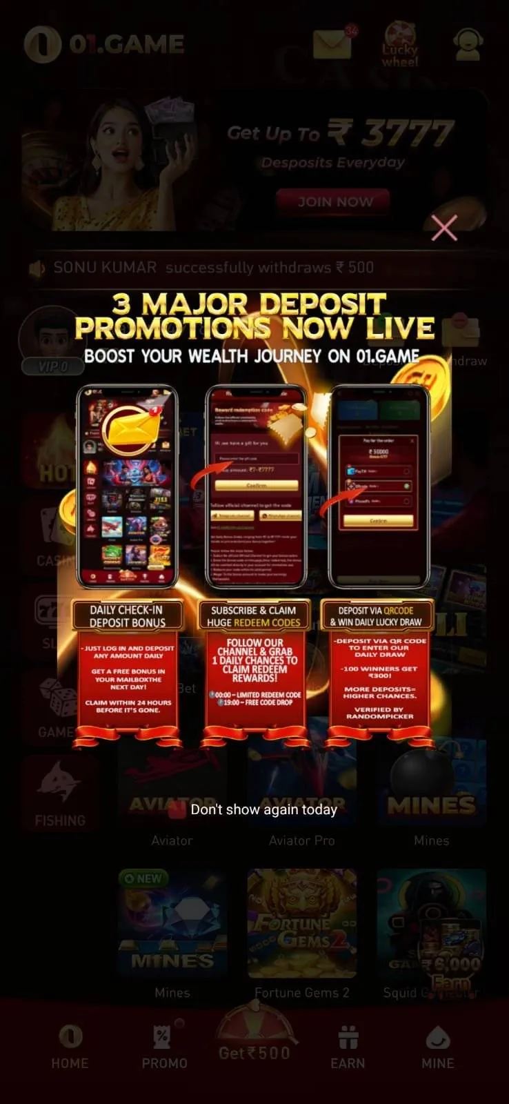 01Game App Login and Register Process